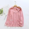 Ropa de Algodón Puro para Mujer, Mono de Apertura Total con Cremallera para Fisioterapia, Cuidado del Algodón, Ropa para Fractura, Hemiplejia, Postrados, Rehabilitación, Tops y Pantalones de Acupuntura