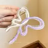 Pinza para el pelo de lazo estilo coreano para cabello voluminoso, pinza para el pelo con forma de corazón para la parte trasera de la cabeza, nuevo pinza de tiburón grande 2026 accesorio para el cabello