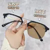 Gafas Metálicas de Doble Puente Fotocromáticas para Miopía Marco de Gafas Retro Tech Guy Bloqueador de Luz Azul Gafas para Miopía de Moda Venta al por Mayor