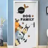 ZY277 Novas Pegadas de Cachorro Fofas Quarto Infantil Jardim de Infância Sala de Estar Fundo Mural Decorativo Adesivos de Parede Removíveis