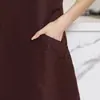 Nuevo Delantal Shute Ni Impresión de Cuatro Botones Catering Cocina Shute Ni Publicidad de Té de Leche Ropa de Trabajo Nueva Venta al por Mayor