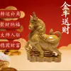 Adornos de Cerámica Tang Sancai de Toro Adornos para el Hogar Sala de Estar Escritorio Toro del Zodiaco Doce Animales Toro de la Fortuna Artesanías Decoraciones