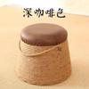 Novo estilo chinês simples banqueta pequena criativa banqueta doméstica banqueta redonda adulto pés sala de estar baixa banqueta de cânhamo corda sapato trocando banqueta