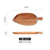 Directo de fábrica madera anhelo de madera bandeja de madera plato de hoja creativo plato para pan desayuno refrigerio plato oscilante accesorios de fotografía