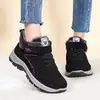 Zapatos de algodón invierno más terciopelo engrosado estilo pareja botas de algodón transfronterizo TEMU talla grande cálido protección contra el frío velcro botas de nieve