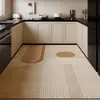 Tapete Antideslizante a Prueba de Aceite para Cocina Alfombrilla Especial Absorbente de Agua Tierra de Diatomeas Resistente a Manchas Alfombrilla de Piso Lavable Sin Lavar Alfombrilla de Piso Impermeable a Prueba de Humedad