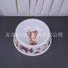 Plato de melamina tazón para mascotas tazón de porcelana para gato plástico de melamina vajilla para mascotas tazón grande para perro tazón para perro de melamina con estampado multicolor