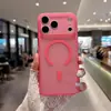 Bestseller de comercio electrónico transfronterizo: Funda de teléfono con succión magnética, agujeros finos, tacto de piel, color a juego, para iPhone 18 Pro Max, funda anticaídas