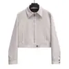 Z Estilo Europeo y Americano Transfronterizo 2025 Nuevo Wholesale Moda Elegante Amazon Chaqueta Superior de Manga Larga con Solapa para Mujer