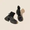 Botines Slim Martin con Aumento de Altura de 7 cm para Mujer Verano 2026 Nuevo Estilo Británico Plataforma Suela Suave Para Personas Bajas Cómodos