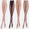 Fábrica de atacado de meias femininas de verão ultrafinas, sexy, plus size, meia-calça de seda fiada, meia-calça T, meias borboleta