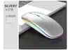 Mouse Sem Fio Personalizado de Fábrica 2.4g Ultrafino Recarregável Bluetooth Modo Duplo Adequado para iPad Celular Tablet Presente