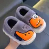 Pantuflas de Algodón de Invierno para Niños y Niñas, Cálidas y Felpudas, con Diseño de Dinosaurio, Suelas Gruesas Antideslizantes, Pantuflas de Algodón para el Hogar Padre e Hijo