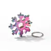 Llave de copo de nieve 18 en 1 llave hexagonal multifuncional herramienta octogonal portátil llave edc selección de bolsa de caja de regalo