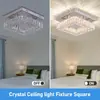 Luminária Quadrada Nórdica para Corredor Varanda Luminária de Teto Pós-Moderna Simples de Alto Padrão Entrada Corredor de Entrada Luminária de Cristal