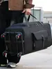 Bolsa de Carrito con Ruedas Universales Desmontables, Bolsa de Viaje de Gran Capacidad, Bolsa de Equipaje Plegable con Ruedas, Bolsa para Ropa de Viaje de Negocios