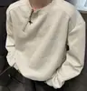 Moletom com Zíper Meio Aberto Masculino Primavera/Outono 2026 Estilo Coreano Novo Gola Redonda Solto Top Chique Estilo Hong Kong Tendência Em Estoque