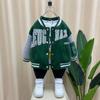 Chaqueta para niño Otoño e Invierno Nueva Elegante Bebé Moderna Niños Acolchada Gruesa Cálida Chaqueta de Béisbol