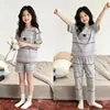 Popular Conjunto de Tres Piezas de Pijama para Niñas, Nuevo Estilo de Verano, Manga Corta, Delgado, Estilo Princesa, Conjunto de Ropa para Casa para Niños Mayores