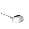 Serie de cucharas de sub-mesa de acero inoxidable Cuadrada Redonda Mango Largo Cuchara Pública Cuchara de Servicio Estilo Europeo Doméstico Comercial Cuchara Espesa