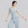 Top de danza moderna, conjunto de práctica de danza clásica, diseño de malla de un hombro, adelgazante y elegante, tejido elástico, ajustado para exámenes de danza