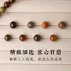 Cuentas Sueltas de Madera Natural Accesorios DIY Material Viejo Madera de Ágar Madera de Bambú Hilo Dorado Palo de Rosa Hojas Pequeñas Sándalo Verde Madera de Durazno Cuentas Individuales Mayoreo