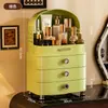 Caja de Almacenamiento Grande de Alta Gama para Escritorio, Organizador Tipo Cajón a Prueba de Polvo para Productos de Skincare y Labiales para Tocador