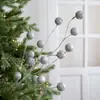 Plata Champán Esquejes de Fruta Decoraciones Navideñas Decoración de Árbol de Navidad Decoración de Bayas con Lentejuelas de Espuma Simulada