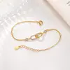 Pulsera de Cadena Doble Entrelazada con Diamante S925 Plata de Ley Yuebao Jewelry, Estilo Minimalista, Sensación de Gama Alta de Nicho, Para Usar en Capas, Accesorio de Mano Versátil