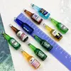 Accesorios Mini de Resina para Botella de Vino Simulada DIY Llavero Colgante de Botella de Cerveza Colgante para Collar Pendiente