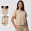 Ropa Deportiva de Exterior para Mujer de Secado Rápido, Holgada y Transpirable, con Mangas Cortas en T, Estilo Europeo y Americano, Nueva para Adelgazar, Yoga, Fitness