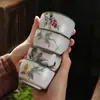 Caneca Jianzhan da Fornalha Ru Caneca de Chá Caneca para Degustação de Chá Padrão Rachado Pode Ser Cultivado Caneca Única Caneca do Anfitrião Tigela de Chá Caneca de Chá Gongfu Presente de Festival