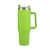 Copo de Gelo Transfronteiriço 40oz Segunda Geração, Copo com Canudo de Grande Capacidade, Copo Térmico a Vácuo de Aço Inoxidável 304, Copo de Água Portátil