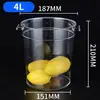 Contenedor Redondo de Almacenamiento Comercial, Contenedor Transparente para Alimentos y Granos con Tapa, Contenedor de Arroz, Contenedor de Cereales, Contenedor de Harina, Especialmente Diseñado para Gatos