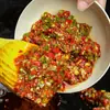 Salsa de Chile Picante de Granja Sichuan con Pimientos de Colores, Condimento Súper Picante para Arroz y Fideos, Salsa Doble de Chile Picado y Ajo de Guizhou