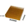 Dissipador de Calor de Perfil de Alumínio com Ranhuras para Chip de CPU, Bloco Térmico para Placa-mã de Roteador com Pasta Térmica