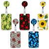 Estampado de leopardo rosa girasol botón de fácil extracción mariposa de dibujos animados aguacate aguacate con estampado cordón para teléfono móvil juego de tarjetas