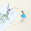 Popular Comercio Exterior Transfronterizo Amazon Flores Secas Naturales Flores Reales Flor de Cerezo Narciso Pulsera Piedra del Tiempo Estilo Cuerda de Milán