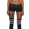 Ropa para Mujer Independiente Europea y Americana Transfronteriza Gótica Y2K Punk Tachonada Sexy Hot Girl Ns Moda Personalizada Pantalones Ultra Cortos Venta al por Mayor
