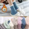 Calcetines de Coral Fleece para Embarazadas para Mujer, Calcetines Gruesos de Toalla para el Piso de Otoño e Invierno, Calcetines Largos de Media Pantorrilla para Dormir Cálidos