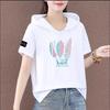 Preço de Atacado Moletom de Manga Curta para Mulheres Plus Size Roupas Femininas 2026 Verão Novo Estilo Coreano Solto e Versátil Camiseta Top Feminino Tendência
