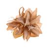 Nuevo Clip de Borde de Flor de Lirio Doble para Primavera y Verano Flor Artificial Clip para el Cabello Foto Vacaciones Tocado de Tela para Mujer