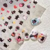 Yitu Alivio Hormigas Gato Negro Dibujos Animados Arte de Uñas Pegatina Corazón de Dibujos Animados Lindo Estilo Dulce Pegatina Decorativa Yt6119