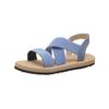 Sandalias de mujer, primavera 2023, nuevas, planas, para estudiantes, romanas, de playa, con suela suave, cruzadas, de talla grande, venta al por mayor