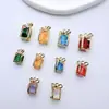 Palacio Dorado Chapado en Cobre Estilo Retro Colgantes Coloridos Accesorios para Joyería Hecha a Mano DIY Pulsera Collar Arete Materiales