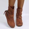 Estación independiente de deseos de Amazon hebilla de caña media botas de mujer otoño e invierno botines comercio exterior talla grande botas de mujer botas de mujer