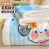 2026 Novo Lençol de Cama de Fleece Bolha Peça Única Manta de Pelúcia Leite Manta de Pelúcia Quente de Inverno Lençol de Cama de Fleece