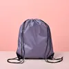 Mochila Saco com Cordão de Poliéster Mochila Esportiva ao Ar Livre Bolsa de Tecido Oxford Cordão Conveniente Basquete Saco de Armazenamento Impermeável