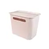 Jianmei/Aesang Lijia Moda Exquisita Cesta de Almacenamiento de Plástico Redonda con Agujeros y Tapa Grande Mediana Pequeña