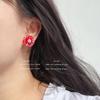 Los pendientes de girasol más sencillos, más coloridos, más exquisitos y brillantes, pendientes de cristal tejido tridimensional con microincrustaciones, joyería